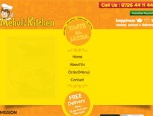 Tablet Screenshot of mehulskitchen.com